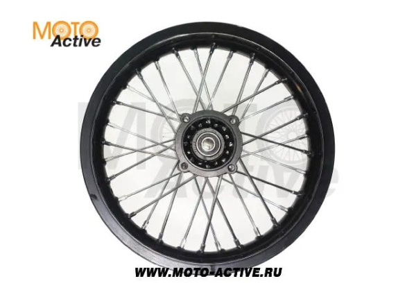 Диск 14"х1,85 задний диск. торм. аллюминий KAYO оранжевый