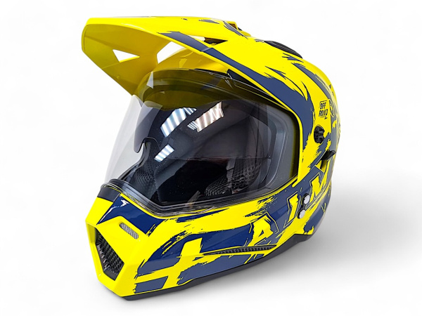 Шлем детский AiM JK802Y Yellow/Blue