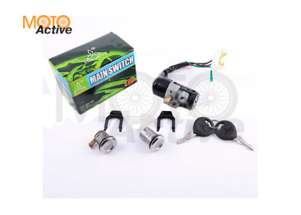 Замок зажигания (комплект) Honda DIO AF18/27 (5 проводов) "EURORUN"