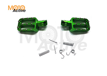 Подножки водителя CNC (пара) зеленые BSE M2 M2Y M4 M8 RTC 300 Z11 RTC 300R