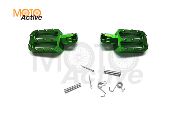 Подножки водителя CNC (пара) зеленые BSE M2 M2Y M4 M8 RTC 300 Z11 RTC 300R