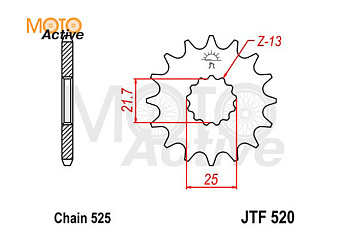 Звездочка ведущая JTF520.16