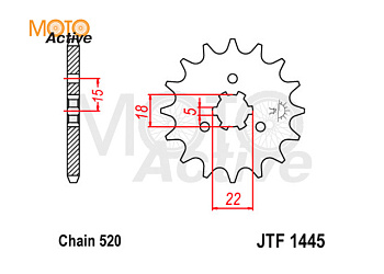 Звезда ведущая JTF1445.13SC