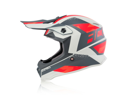 Шлем детский (кроссовый) Acerbis IMPACT STEEL JUNIOR Red/Grey