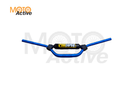 Руль алюминиевый 1-1/8 (28,6 мм) IGP ProTaper c перемычкой высокий (790 x170мм)(Синий,IGP-005-3)