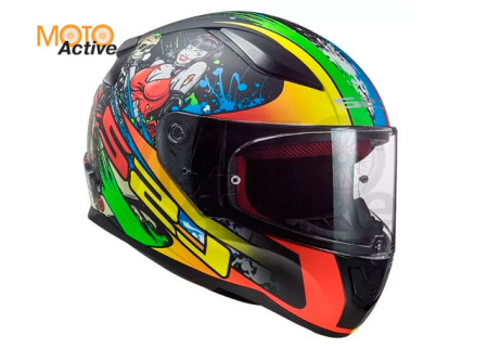 Мотошлем LS2 FF353 Rapid Fiesty, черный матовый