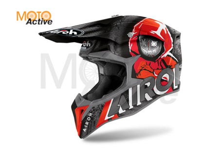 Кроссовый шлем Airoh Wraap Alien Red Matt