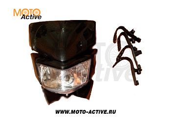 Фара с обтекателем для питбайка (тип TTR-R) белая