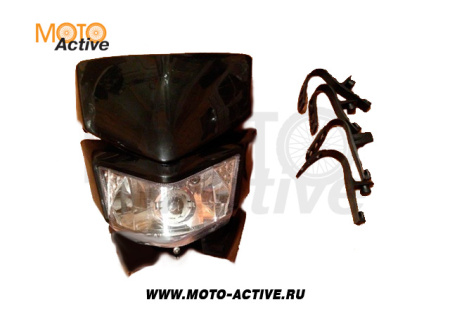 Фара с обтекателем для питбайка (тип TTR-R) белая