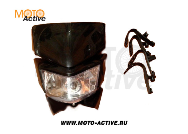 Фара с обтекателем для питбайка (тип TTR-R) белая