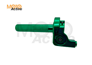 Ручка газа короткоходная (тюнинг) (зеленая) "RIDE IT"