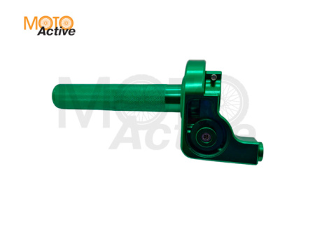 Ручка газа короткоходная (тюнинг) (зеленая) "RIDE IT"