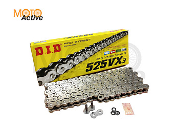 Цепь DID 525VX3 X-Ring 106 звеньев
