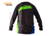 Футболка для мотокросса ATAKI Strike синяя/зеленая