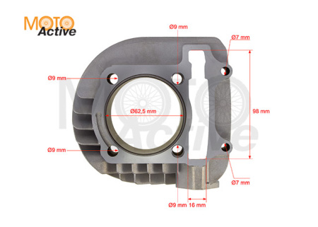 Цилиндр двиг. 1P63QML (180cc)