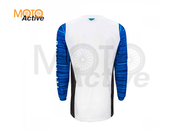 Джерси FLY RACING KINETIC WAVE 2022 белая/синяя
