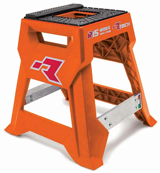 Подставка для кроссового мотоцикла пластиковая R-Tech R15 (до 230 кг, высота 43 см) оранжевая