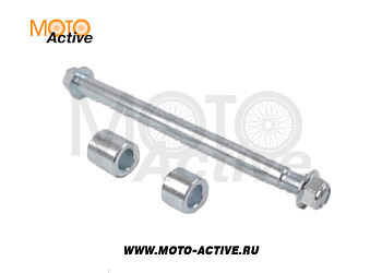 Ось заднего колеса в сборе (стальной диск) KAYO KLX,CRF (W030035)