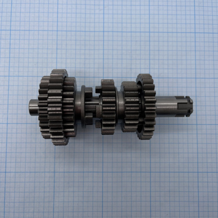 Вал КПП вторичный с шестернями в сборе на 250сс