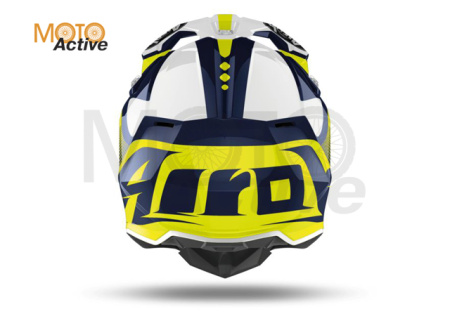 Кроссовый шлем Airoh Wraap Raze Blue Gloss