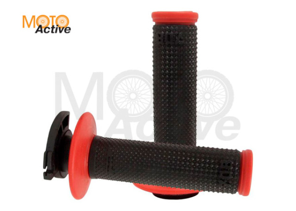 Грипсы кросс Progrip 708-149 черно-красные 7 различных крепежей тросика