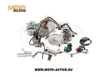Двигатель 125см3 152FMI (52.4x55.5) полуавтомат, 1ск реверс, верхний стартер (без комплектации)
