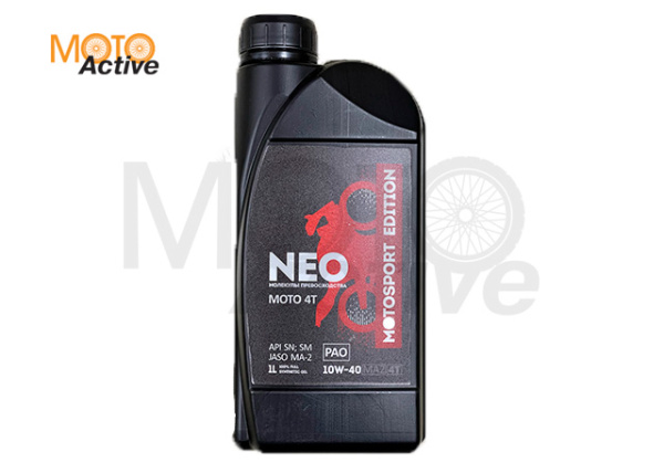 Моторное масло NEO MOTO 4T 10W-40 (JASO MA-2) 1 л.