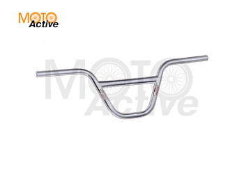 Руль 22 ACCEL питбайк высокий серебро