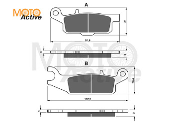 Тормозные колодки GOLD FREN K5 256