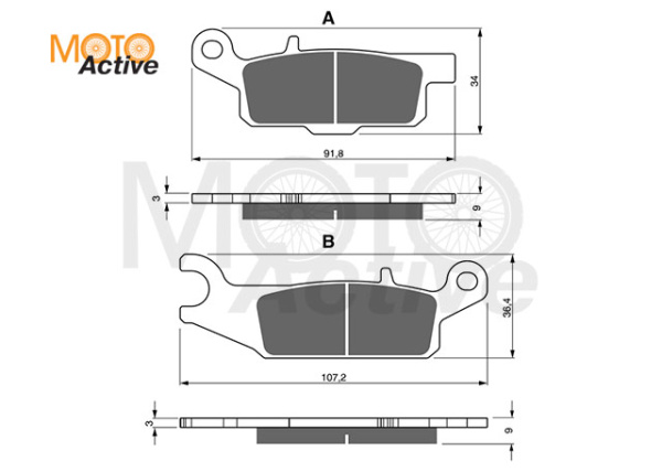 Тормозные колодки GOLD FREN K5 256