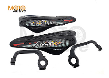 Защита рук с пластиковыми щитками ACCEL HGS-12 универсальная (черная)