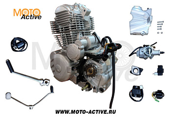 Двигатель 250см3 в сборе ZS 172FMM (CB250-F) 249см3, возд. охл., электростартер