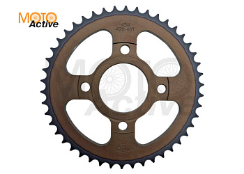 Звезда ведомая стальная 428-46T d-58mm, 4 болта крепл. L-90mm, с проточкой SM-PARTS