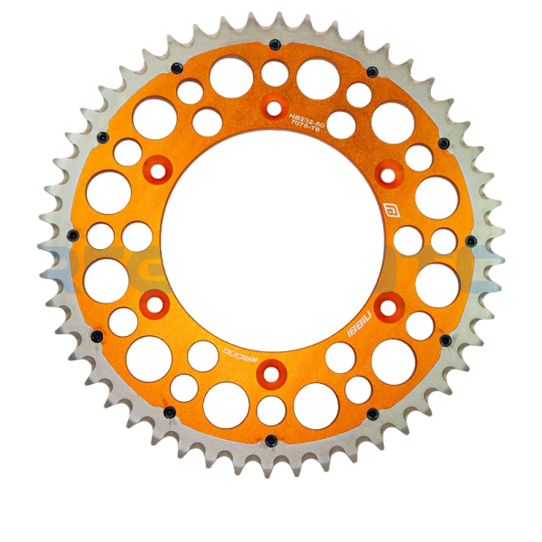 Звезда ведомая 520-50 Nibbi Racing PRO (составная) KTM, Crosstrec, LEGEND,GR-8, GR-7 оранж