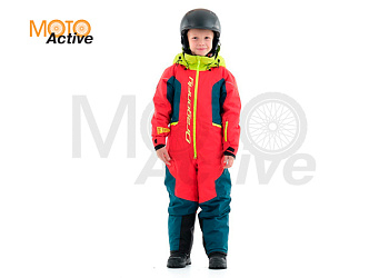 Зимний утепленный комбинезон DF Junior Gravity RedDark Ocean (116-122)