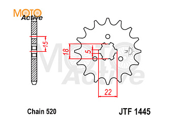 Звезда ведущая JTF1445.12SC