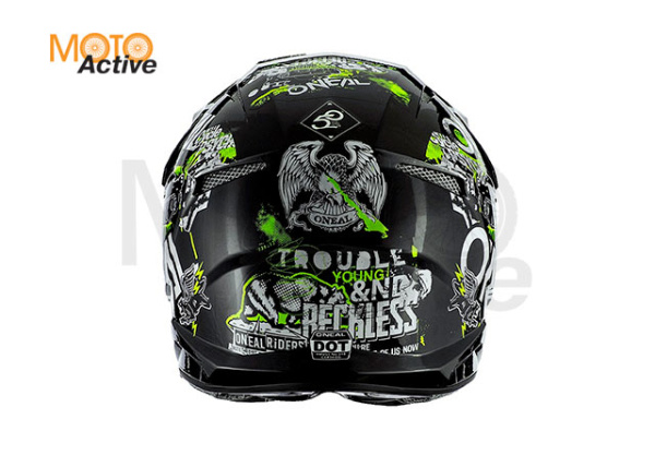 Шлем кроссовый O'NEAL 3Series Attack 2.0, черный/желтый