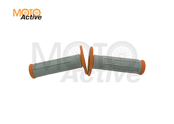 Грипсы руля ACCEL RGP-535M-120 серый/оранжевый