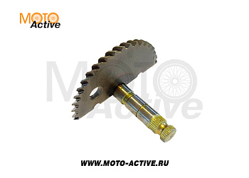 Зубчатый сектор кикстартера 4T 139QMB 50сс (удлинненный 65mm) в сборе SCOOTER-M