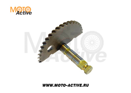Зубчатый сектор кикстартера 4T 139QMB 50сс (удлинненный 65mm) в сборе SCOOTER-M
