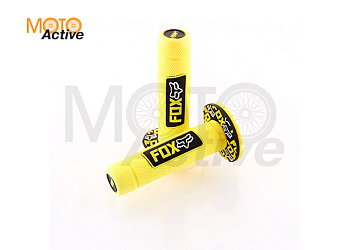 Ручки руля (желтые) "FOX"