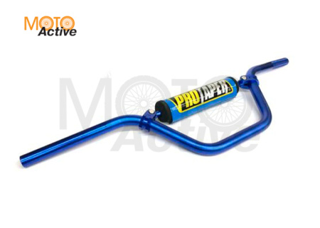 Руль PRO-TAPER алюминевый с перемычкой средний синий