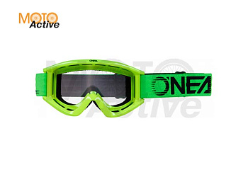 Маска кроссовая O'NEAL B-Zero V.22, зеленый, прозрачные линзы
