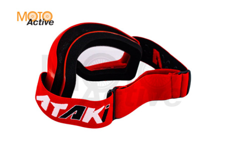 Очки для мотокросса ATAKI HB-319 красные глянцевые