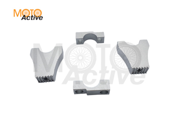 Крепление руля питбайк Ø28 мм, серые (стойки руля)