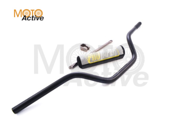 Руль PRO-TAPER алюминевый с перемычкой средний черный