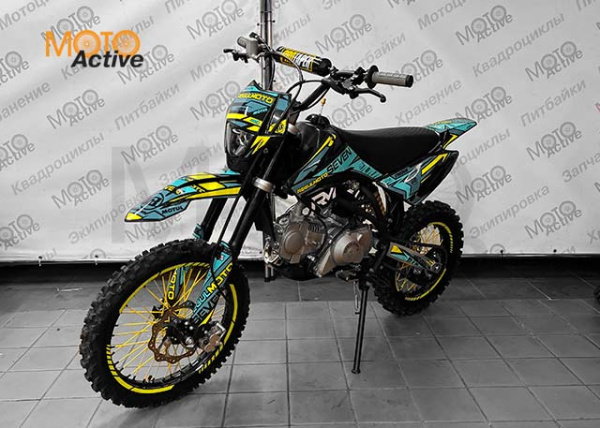 Питбайк Regulmoto SEVEN 17/14 (черный/желтый/синий)