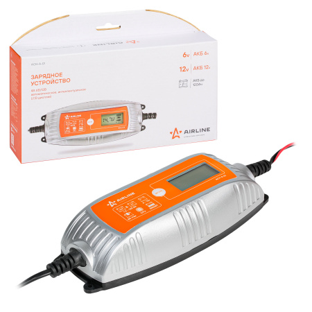 Зарядное устройство 4А 6В/12В, автоматическое, интеллектуальное, LCD дисп., электронное