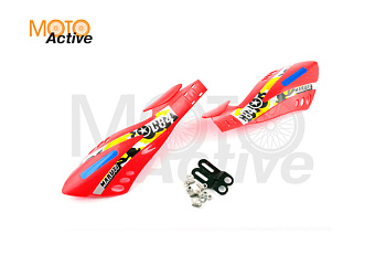 Защита рук на руль (mod:4, GLOVES, красные) "XJB"