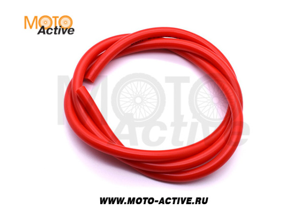 Шланг топливный Ø4mm, 1 метр (красный) "MONSTER ENERGY" (XJB)